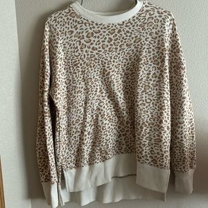 Time and Tru Cheetah Crewneck